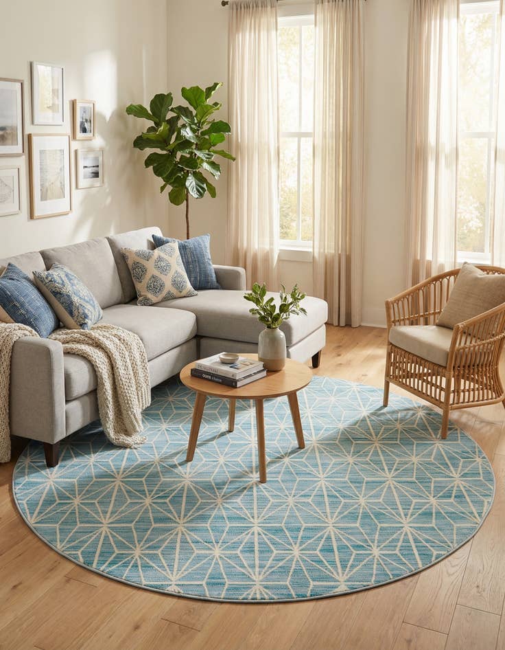 Detail image of 8' x 8' Uptown Fifth Avenue Round Rug