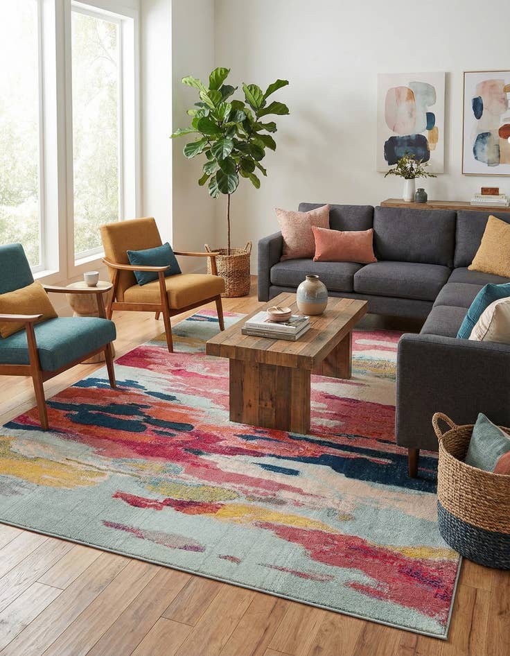 Detail image of 10' x 13'  Washable Casablanca Rug