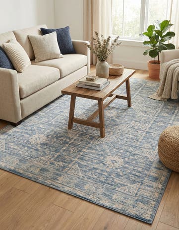 Blue Victoria Rug