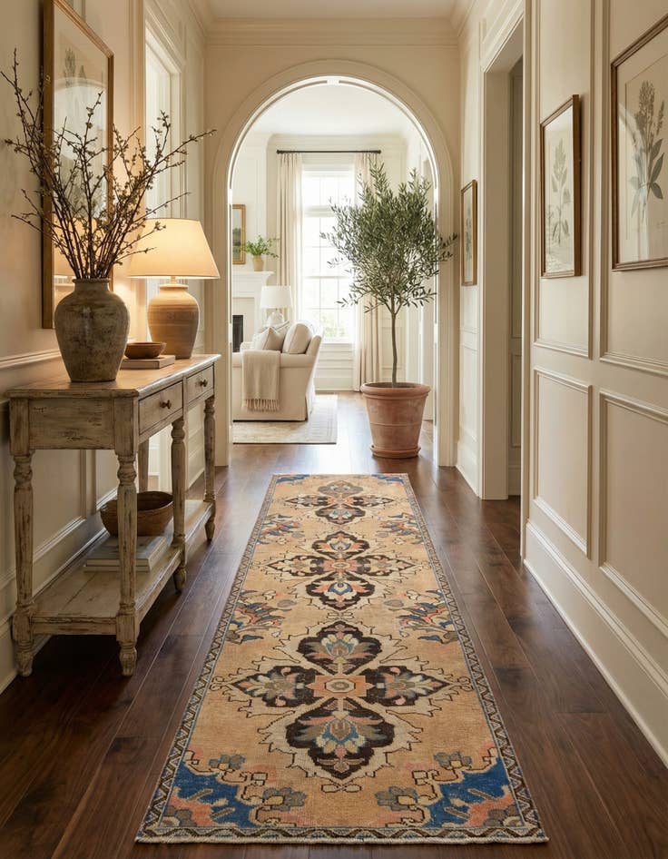 Detail image of  2' 9 x 10' 2 Hamedan Runner Rug