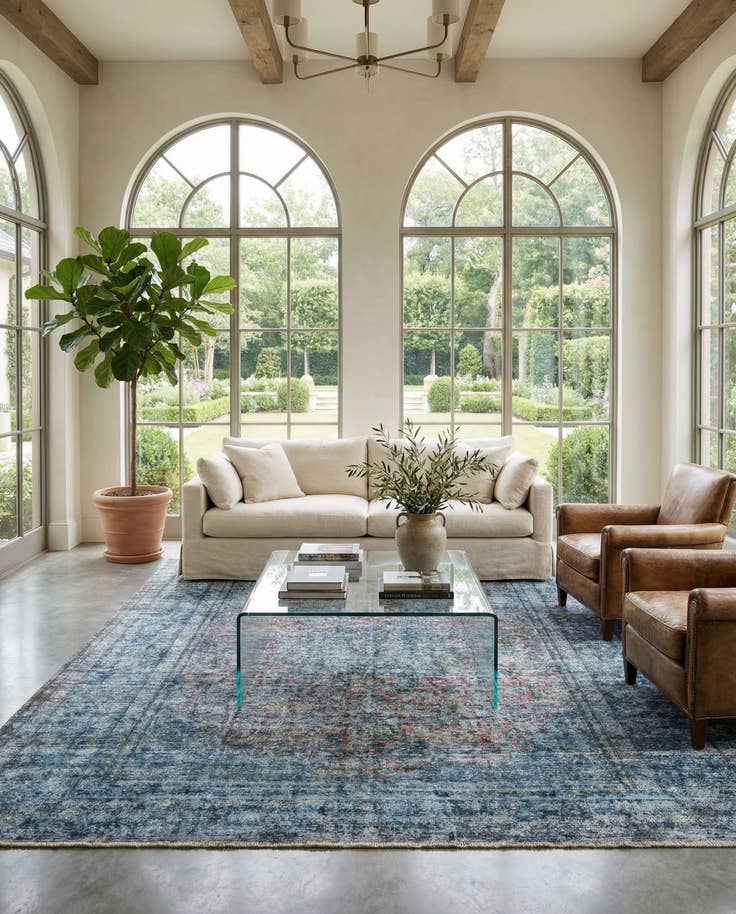 Detail image of 9' 10 x 12' 9 Vintage Royal Wool Rug