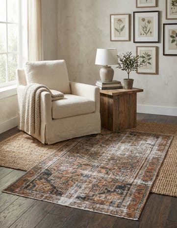 3' 3 x 6' 4 Hand Knotted Ultra Vintage Persian Wool Rug