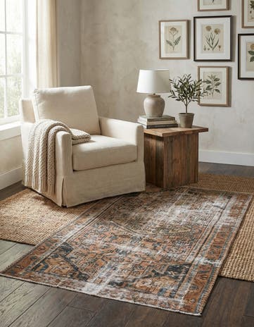 3' 3 x 6' 4 Hand Knotted Ultra Vintage Persian Wool Rug