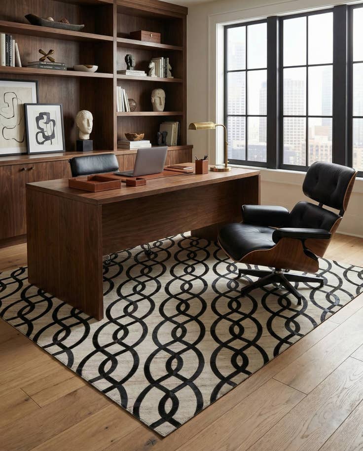 Detail image of 5' x 7' 10 Cowhide Rug