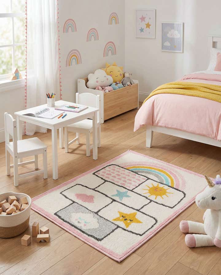 2' 2 x 3' Hopscotch Whimsy Kids Rug