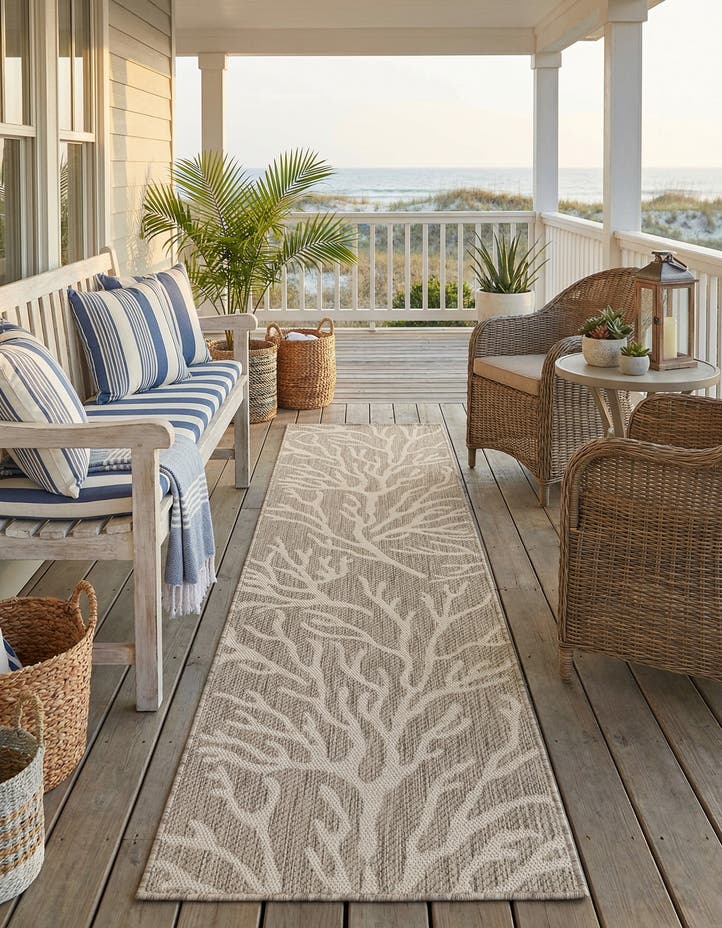2' x 8' Easy-Clean Coastal Indoor / Outdoo...