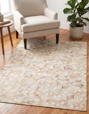 3' 11 x 6' Cowhide Stocks Rug