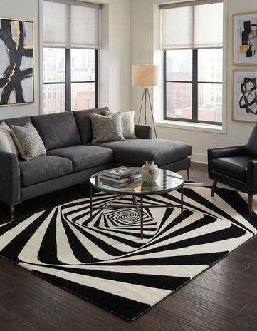 6' 1 x 9' Vortex Wool Rug