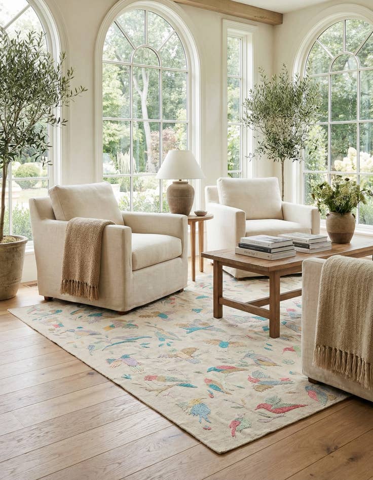 Detail image of 8' 4 x 9' 9  Hand Woven Kilim Suzani Wool Rug