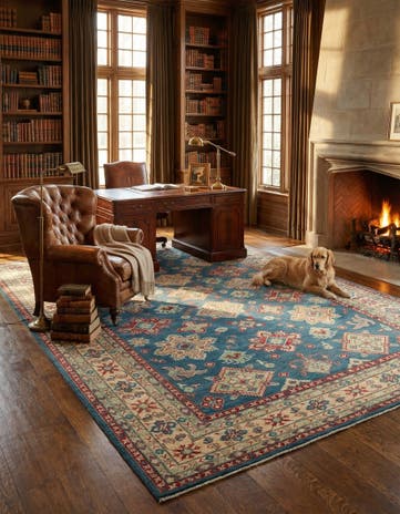 10' x 15' Hand Knotted Kazak Rug