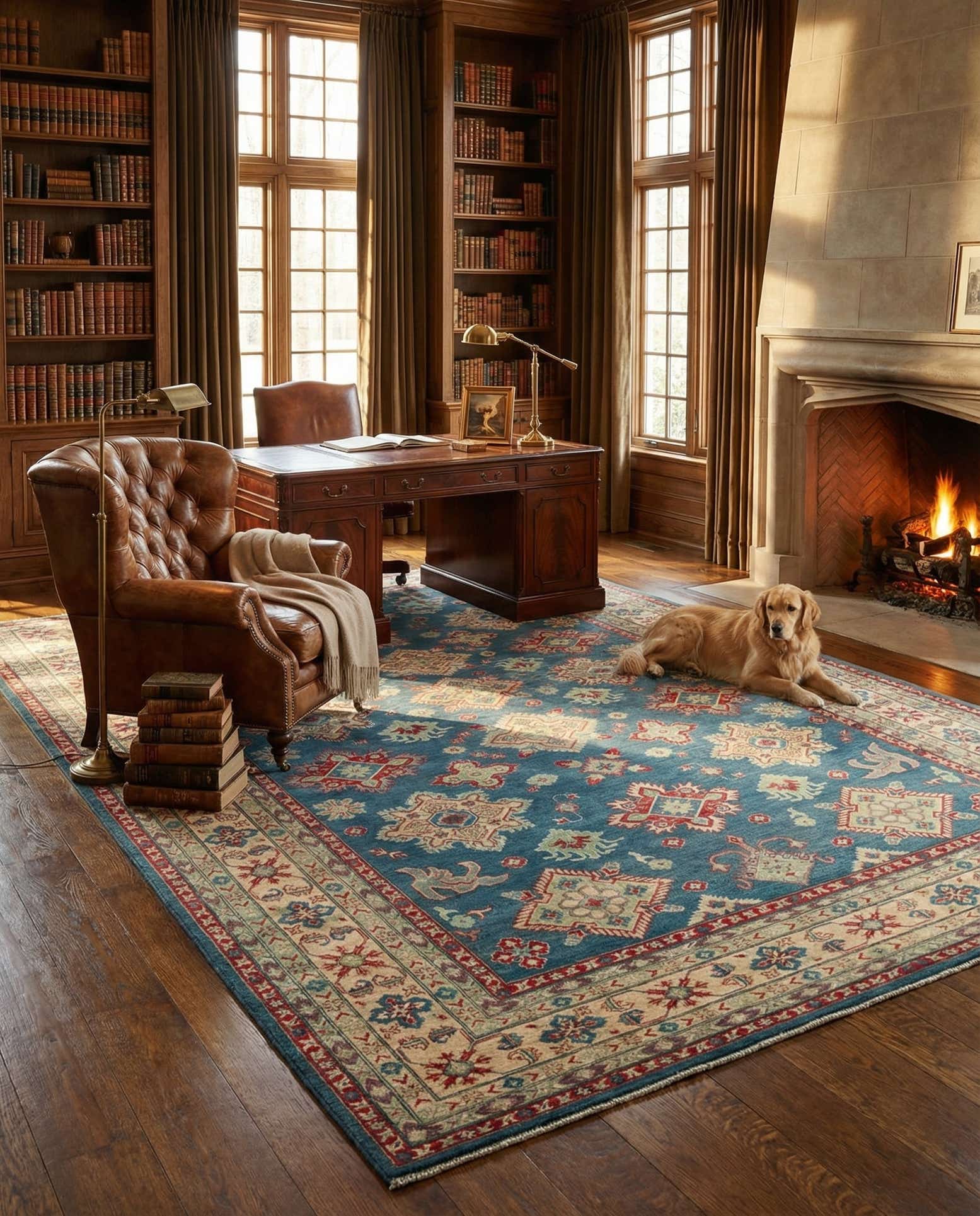 10' x 15' Hand Knotted Kazak Rug