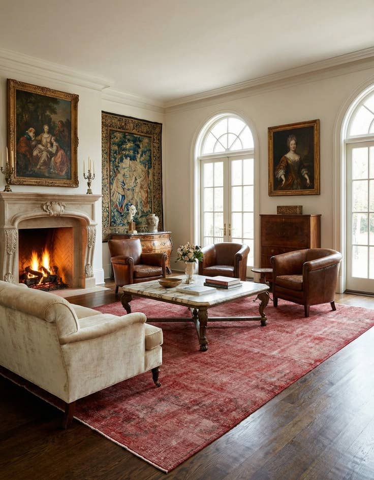 Detail image of 7' 9 x 12' Vintage Royal Wool Rug