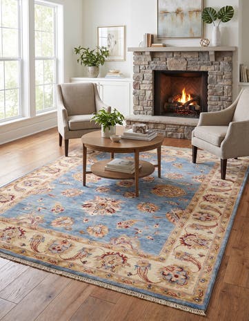 5' 2 x 6' 6 Hand Knotted Ziegler Rug