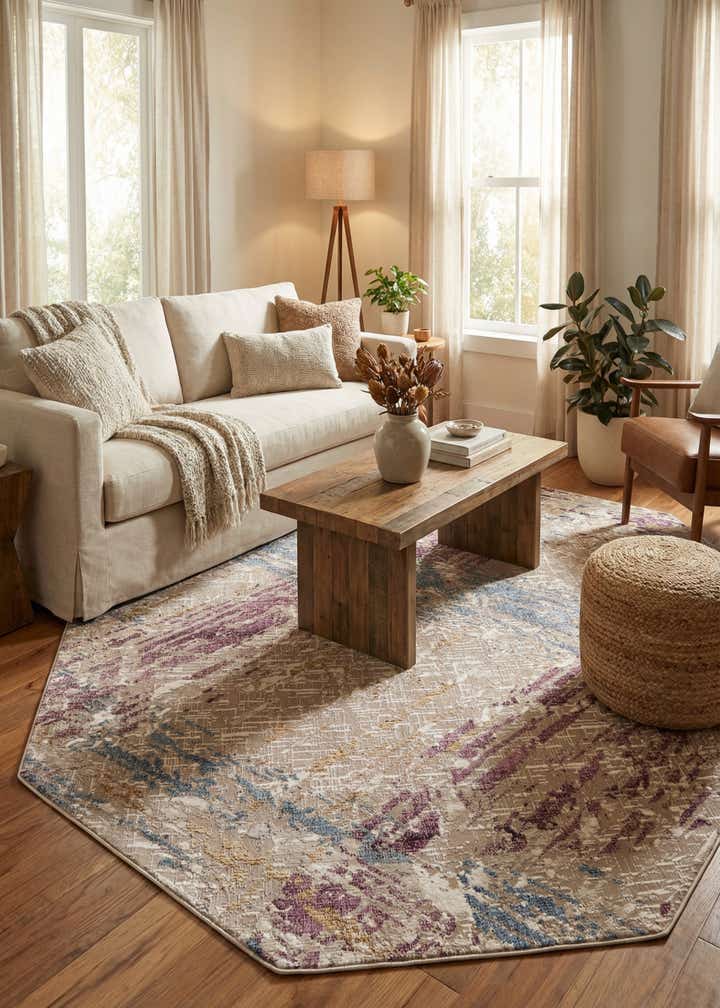 7' 10 x 7' 10 Deepa Octagon Rug