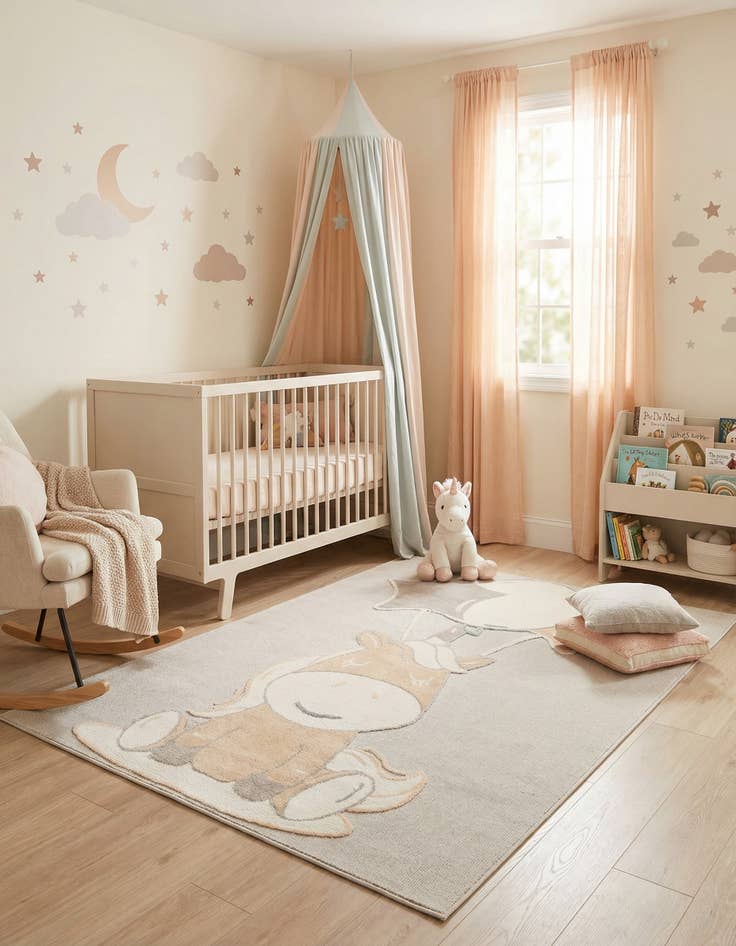 Detail image of 7' 10 x 10' Whimsy Kids Rug