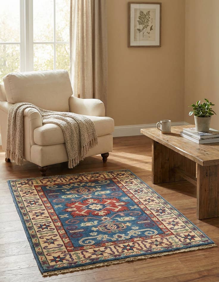 Detail image of 2' 9 x 4' 1  Hand Knotted Kazak Rug