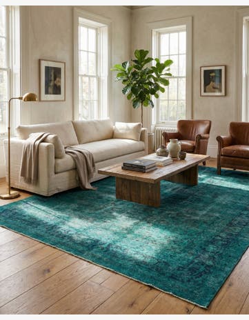 9' 5 x 12' 3 Hand Knotted Ultra Vintage Persian Wool Rug