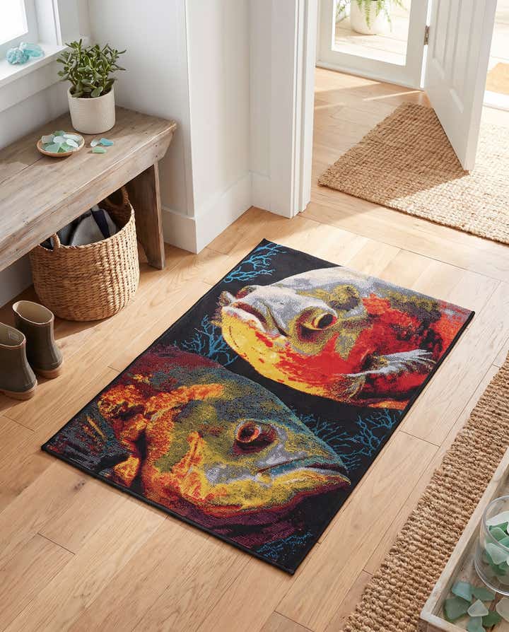 2' x 3' Easy-Clean Coastal Indoor / Outdoor Rug
