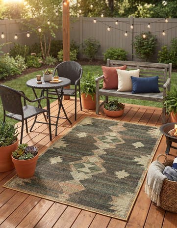 Easy-Clean Baja Indoor / Outdoor Rug