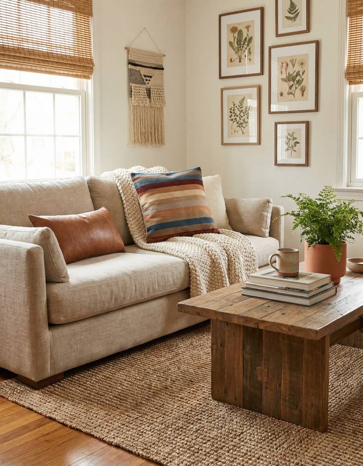 Detail image of 3' 3 x 3' 3  Hand Woven Pillow Wool Square Rug