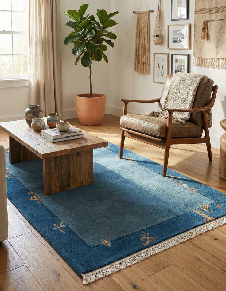 Detail image of  3' 1 x 5' 4  Hand Knotted Tibet Wool Rug