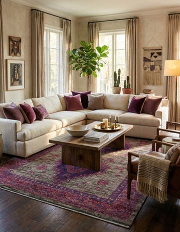 9' 5 x 14' 2 Hand Knotted Moroccan Wool Rug