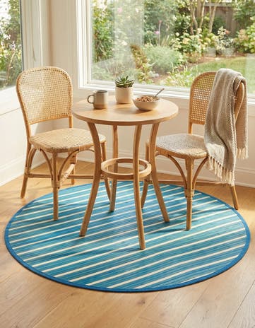 3' 3 x 3' 3 Bamboo Round Rug