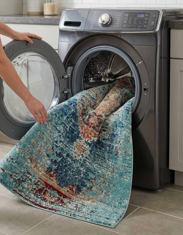 Detail image of 6' x 9'  Washable Arte Rug