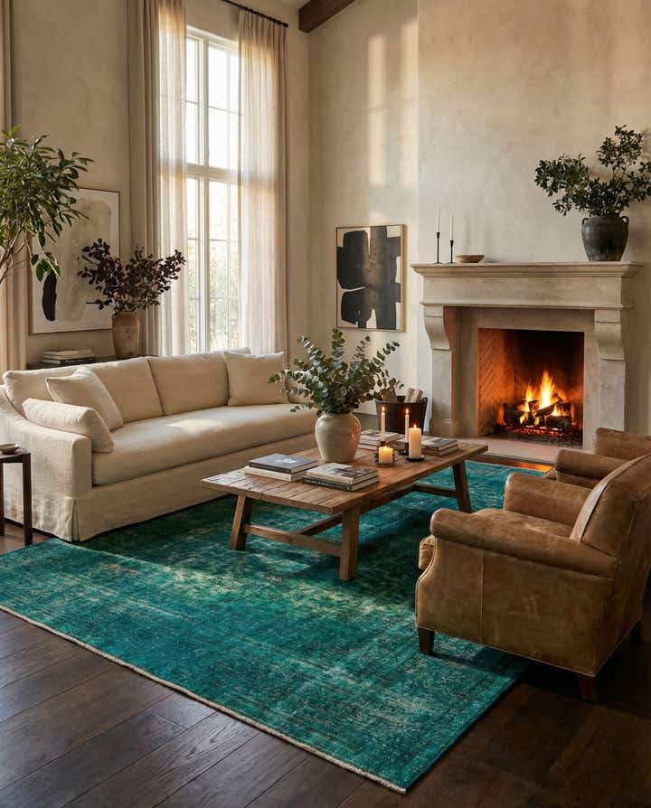 8' 3 x 11' 7 Hand Knotted Ultra Vintage Persian Wool Rug