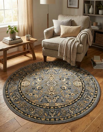 4' x 4' Yasmin Round Rug