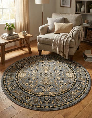 4' x 4' Yasmin Round Rug