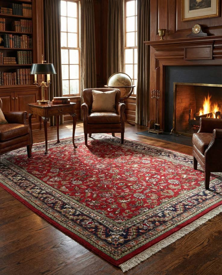 Detail image of 8' 4 x 11' 4 Hand Knotted Tabriz Wool Rug