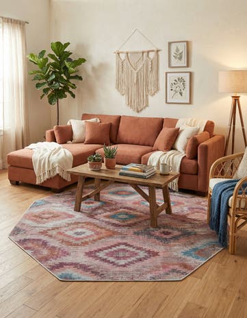 7' 10 x 7' 10 Washable Sisu Octagon Rug