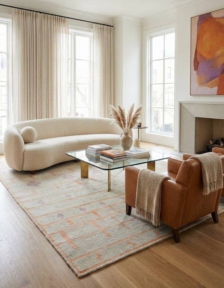 Detail image of 8' 3 x 9' 10  Hand Knotted Darya Wool Rug