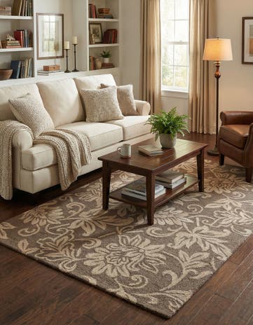 5' x 8' Agra Wool Rug