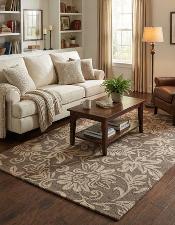 5' x 8' Agra Wool Rug