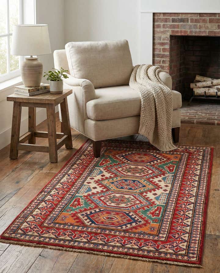 2' 8 x 4' 2 Hand Knotted Kazak Rug