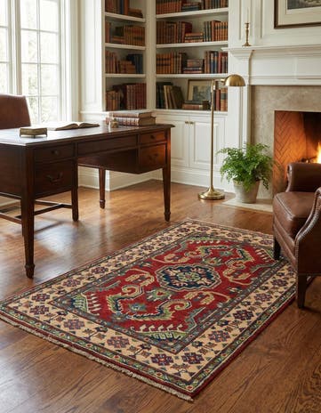 2' 8 x 4' 2 Hand Knotted Kazak Rug