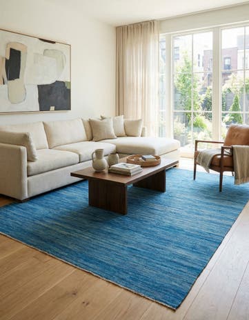 6' 7 x 9' 10 Hand Woven Kilim Modern Wool Rug