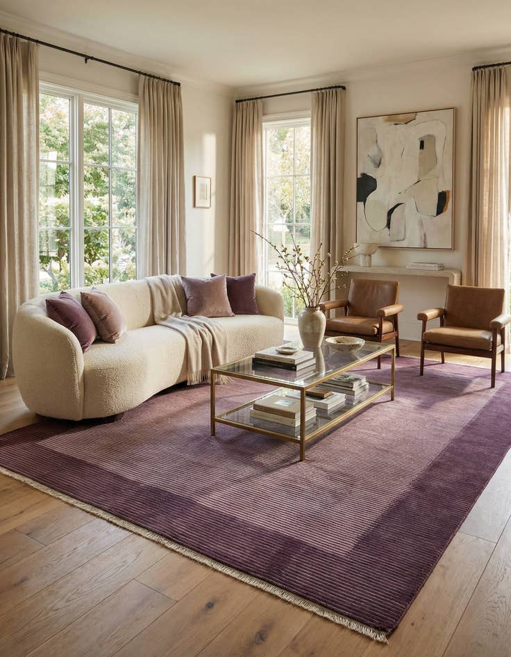 Detail image of 7' 11 x 11' 3  Hand Knotted Darya Wool Rug