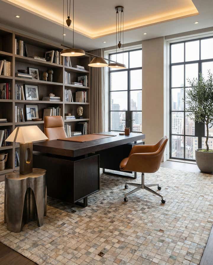 5' x 7' 11 Cowhide - Patchwork Rug