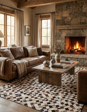 5' 4 x 7' 8 Cowhide Rug