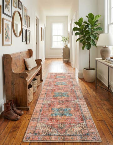 2' 6 x 10' Washable Timeless Runner Rug