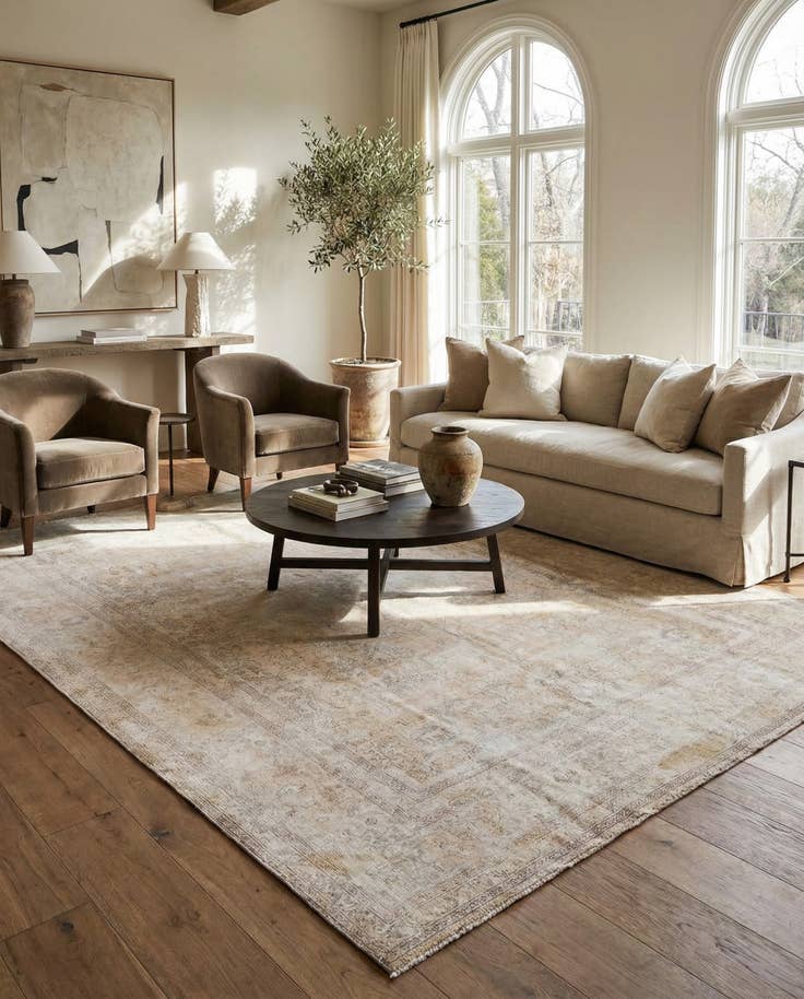 Detail image of 8' 8 x 12' 3 Hand Knotted Ultra Vintage Persian Wool Rug