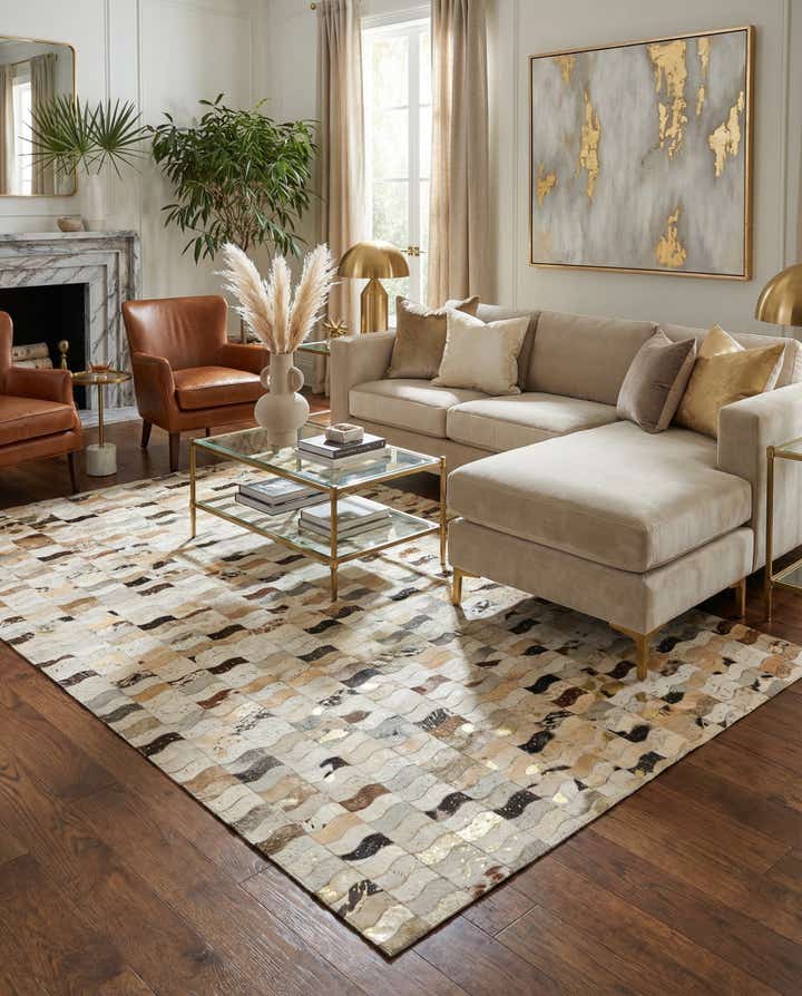 5' 1 x 7' 11 Cowhide - Patchwork Rug