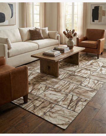 5' x 7' 11 Cowhide - Patchwork Rug