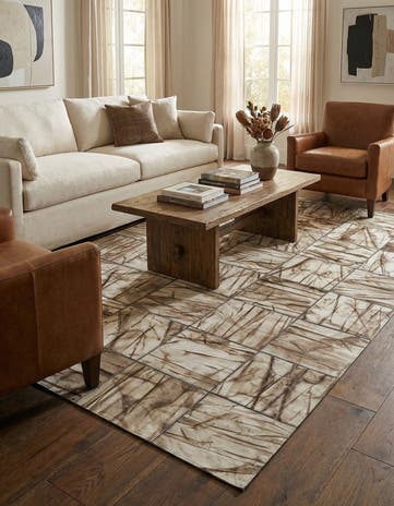 5' x 7' 11 Cowhide - Patchwork Rug