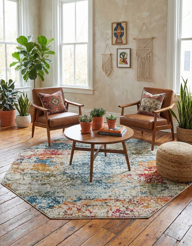 Detail image of 8' x 8' Havana Octagon Rug