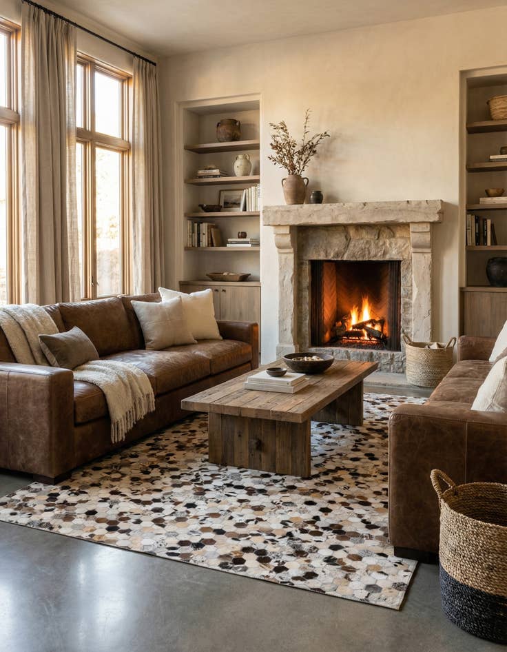 Detail image of 5' x 8' Cowhide Rug