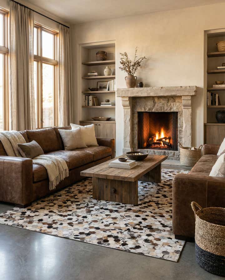 5' x 8' Cowhide Rug